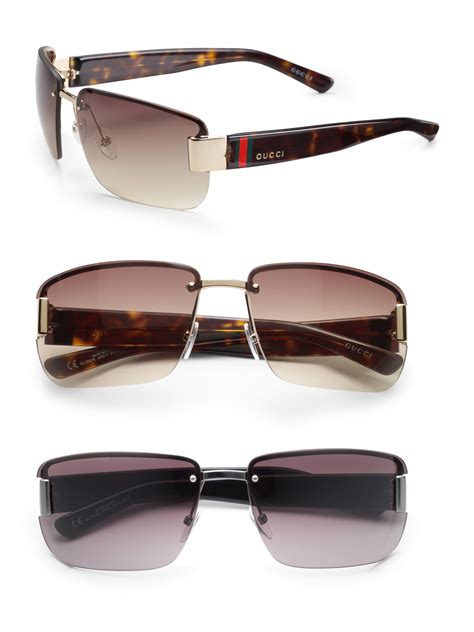 gucci rimless sunglasses replica|gucci rimless sunglasses men's.